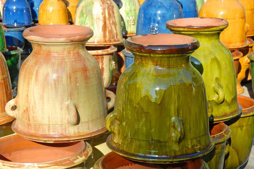 poterie provence, pots terre cuite glacures