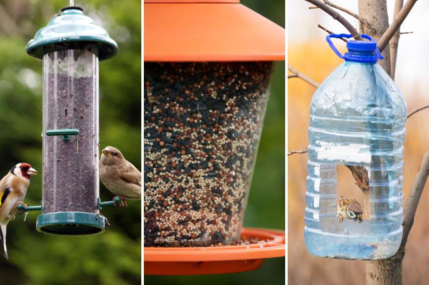 mangeoires oiseaux silos