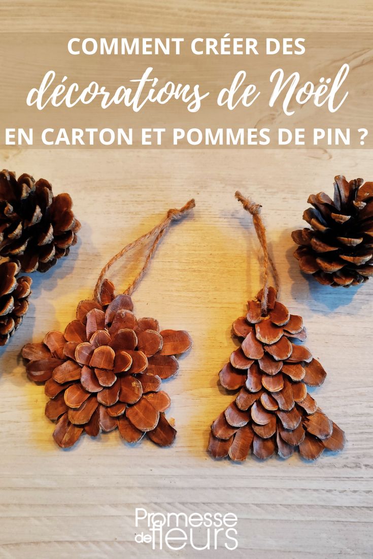 décorations de noel en pommes de pin faciles