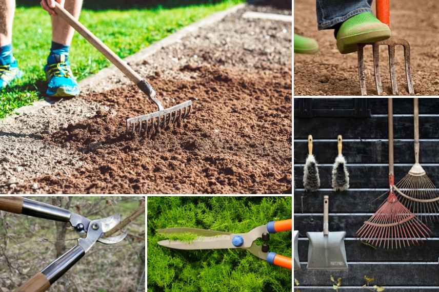 grand jardin haies potager outils necessaires