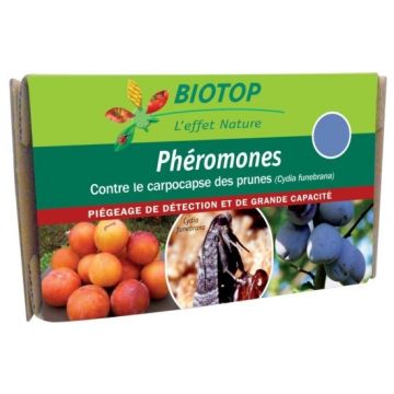 Phéromones Carpocapse des prunes (Cydia funebrana) Biotop - Etui de 2 capsules