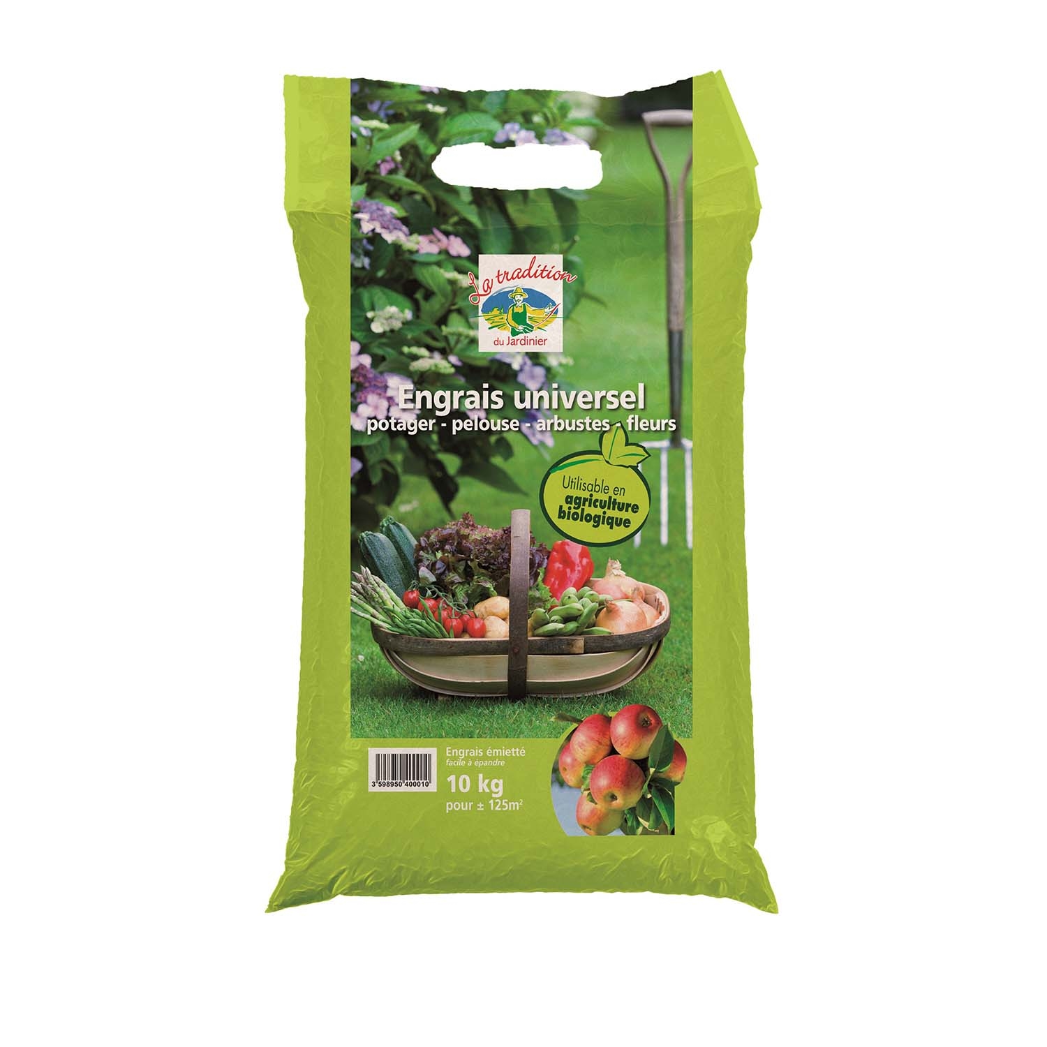 Engrais universel NPK 6-5-7 + 4MgO 10 Kg utilisable en Agriculture